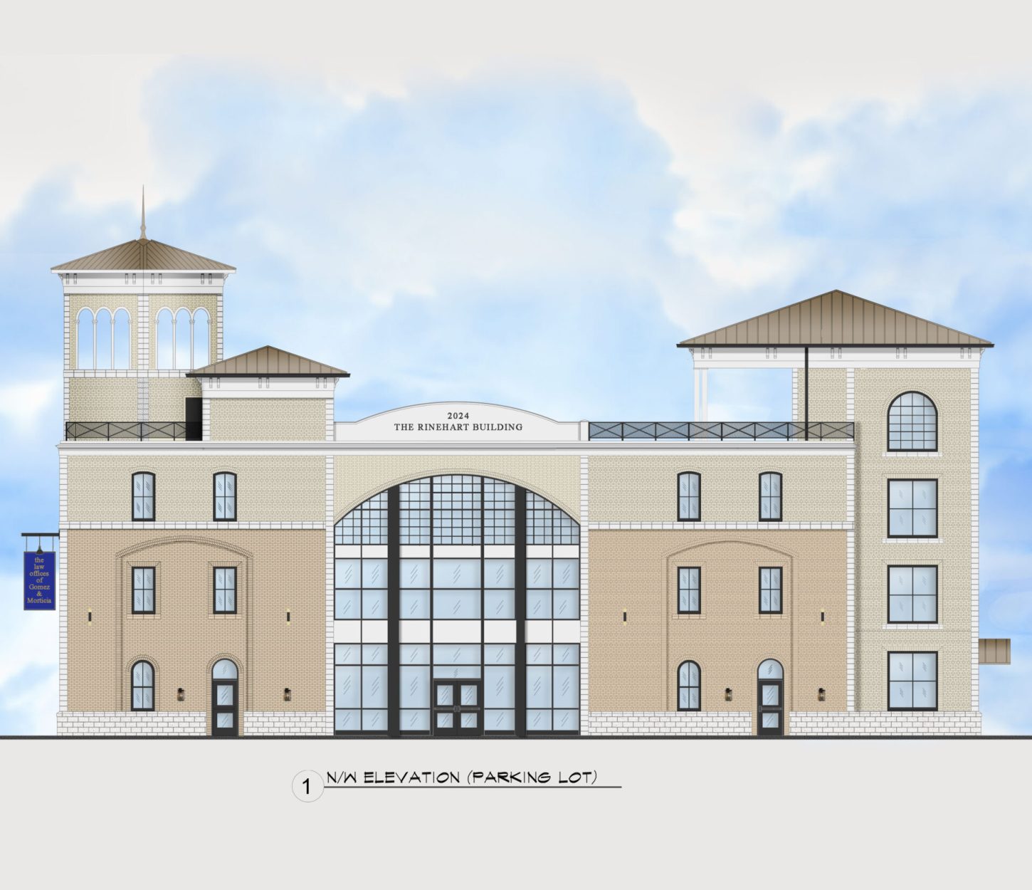 1_N_W ELEVATION (PARKING LOT)
